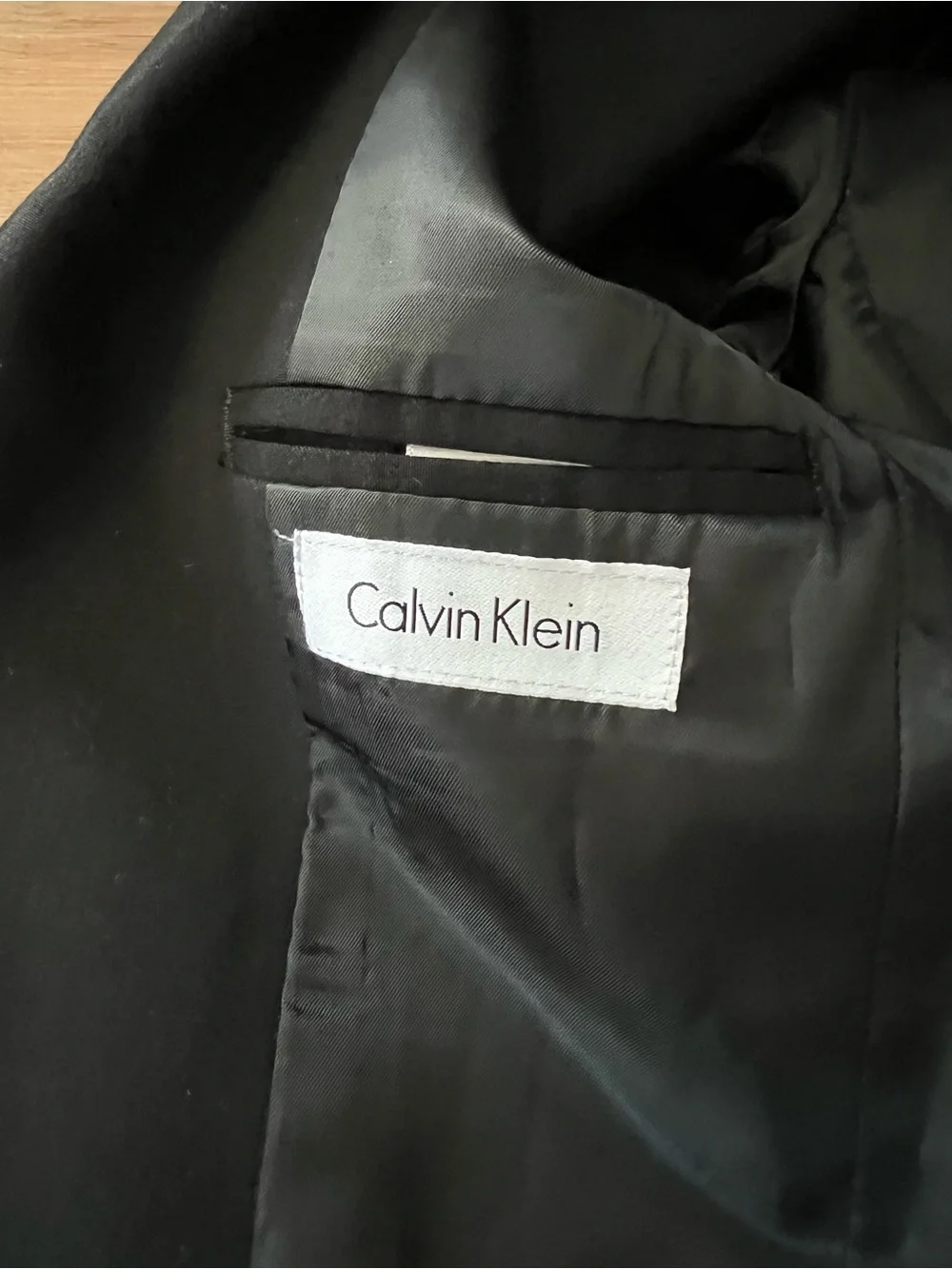 Calvin Klein Boys Black Two-Button Suit Jacket Blazer